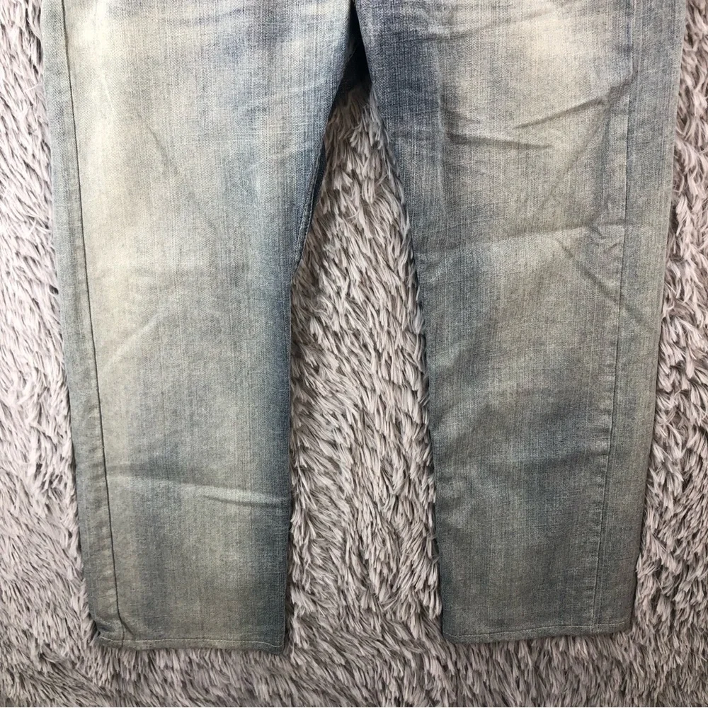 Levi’s Jeans 505 Mens Size 36 Lighter Wash Whiskered Denim Bootcut Jeans
